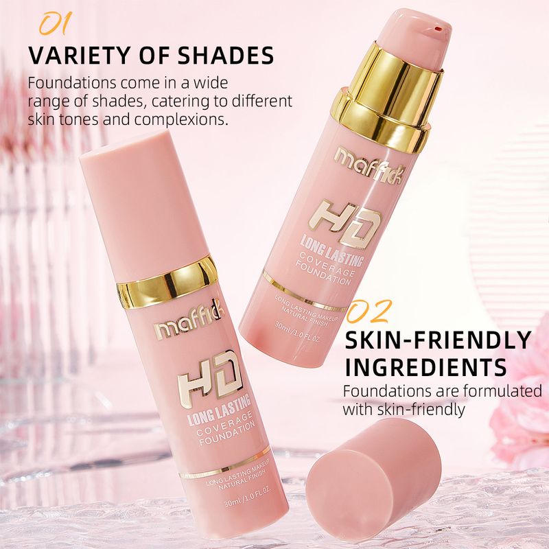 Fond de teint visage New Press Foundation Anti-cernes waterproof et anti-transpiration Anti-cernes Soft Focus Anti-sébum Longue tenue_voghion.com