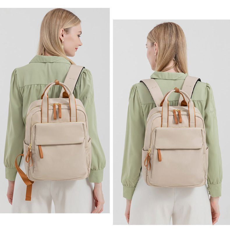 Women's New Backpack Launched, Top Quality 14-inch Computer Backpack, Simple and Versatile Oxford Cloth Casual Travel Bag_voghion.com