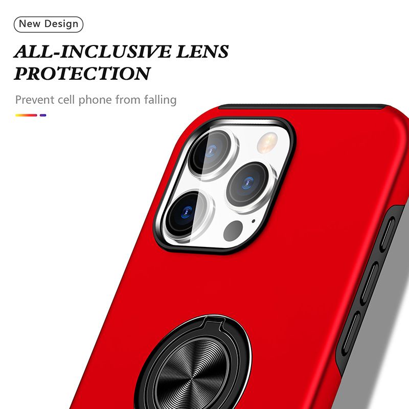 Phone Case & Covers Suitable For IPhone16 Pro Mobile Phone Case Skin Feel Invisible Ring Car Magnetic Suction 15 Anti Fall Case_voghion.com