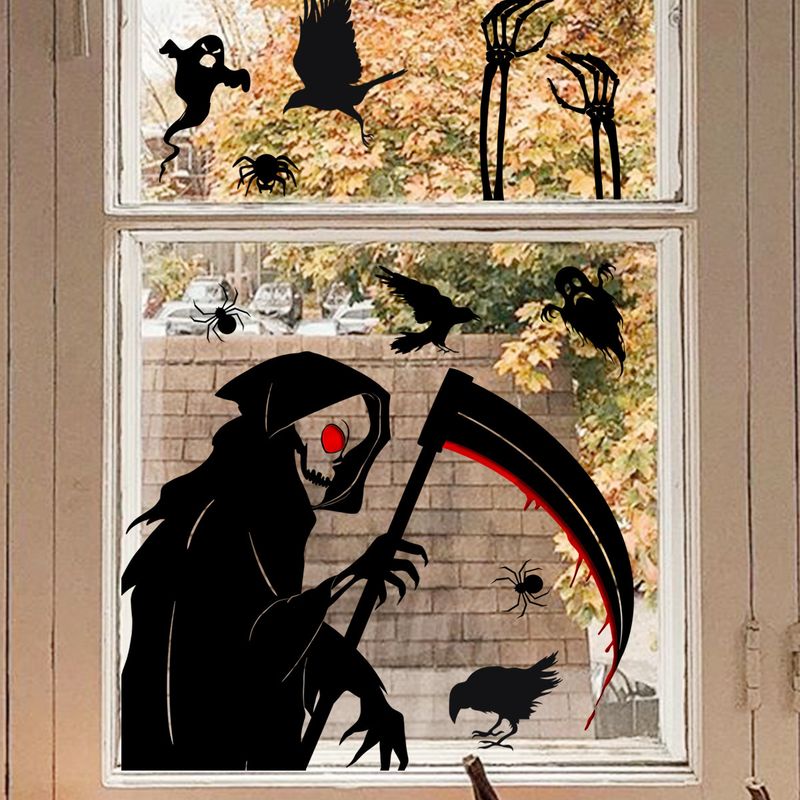 Aufkleber Halloween Blut Handabdruck Fußabdrücke Dekorative Wandaufkleber Fensteraufkleber Wohnzimmer Schlafzimmer Hintergrund Home Dekoration Aufkleber_voghion.com