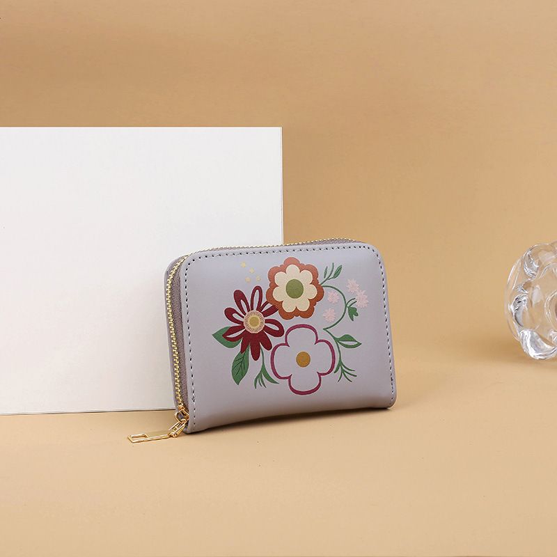 Women’s Bags New Spray Painted Long And Short Card Holder Wallet Wallet Multi Function Coin Purse Female Large Capacity Wallet_voghion.com