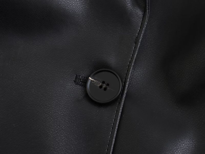 Damen 2024 Frühling neuer Stil Lederriemen Jacke Mantel_voghion.com