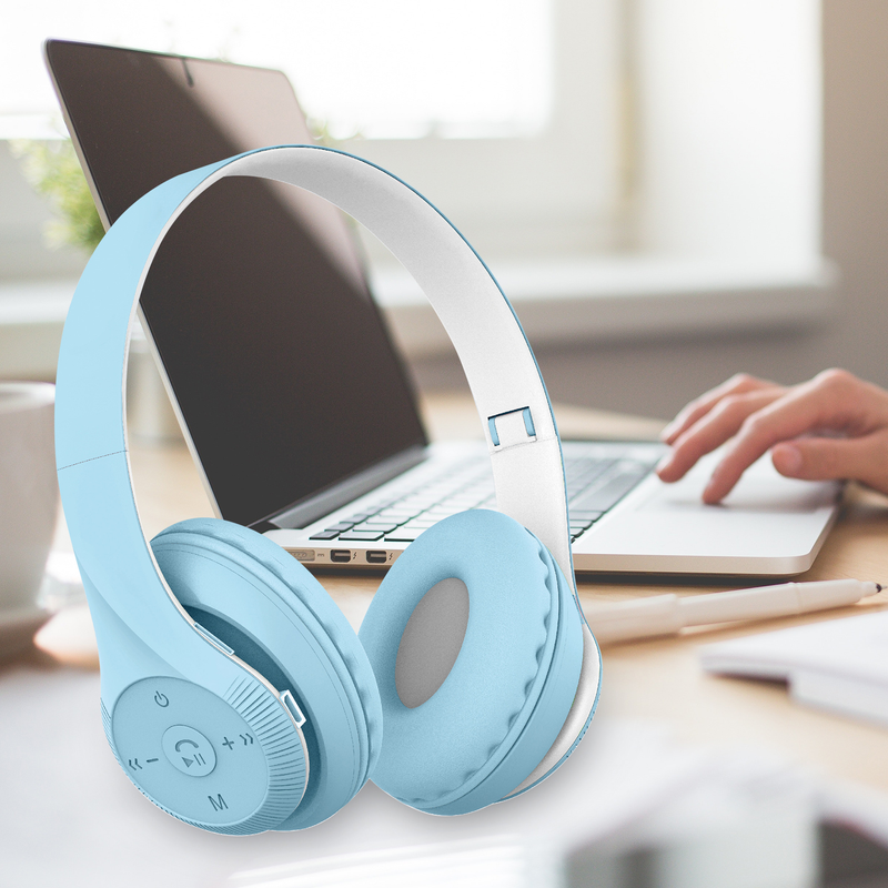 Căști fără fir ST95, pliabile, stereo portabile, practice, compatibile cu Bluetooth, căști Macaron 5.1 pentru jocuri_voghion.com