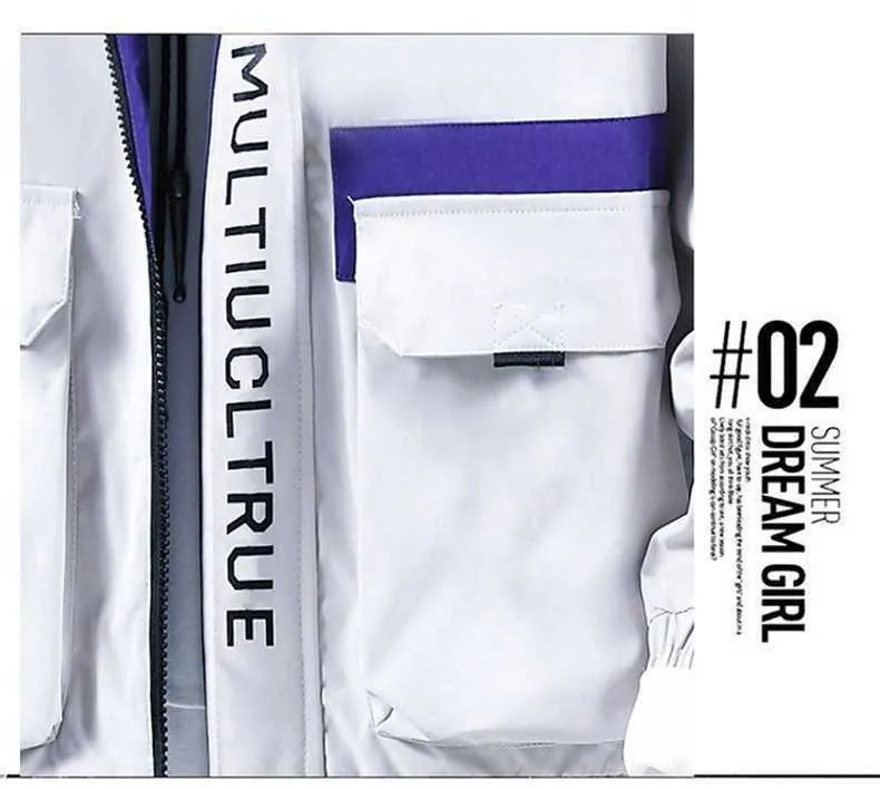 Ανδρικό Streetwear Bomber Jacket Ανδρικό μπουφάν με φερμουάρ με κουκούλα Φθινοπωρινό Ανοιξιάτικο ζεστό παλτό Haruku Αντιανεμικά αντιανεμικά_voghion.com