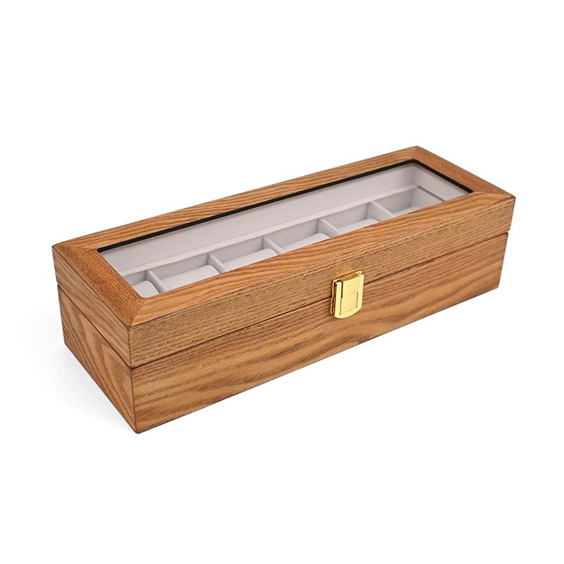 Home Storage Nuovo Spot Legno Palissandro 6 Griglia Orologio Scatola Portaoggetti Gioielli 6 Posizione Noce Anello Scatola Portaoggetti_voghion.com