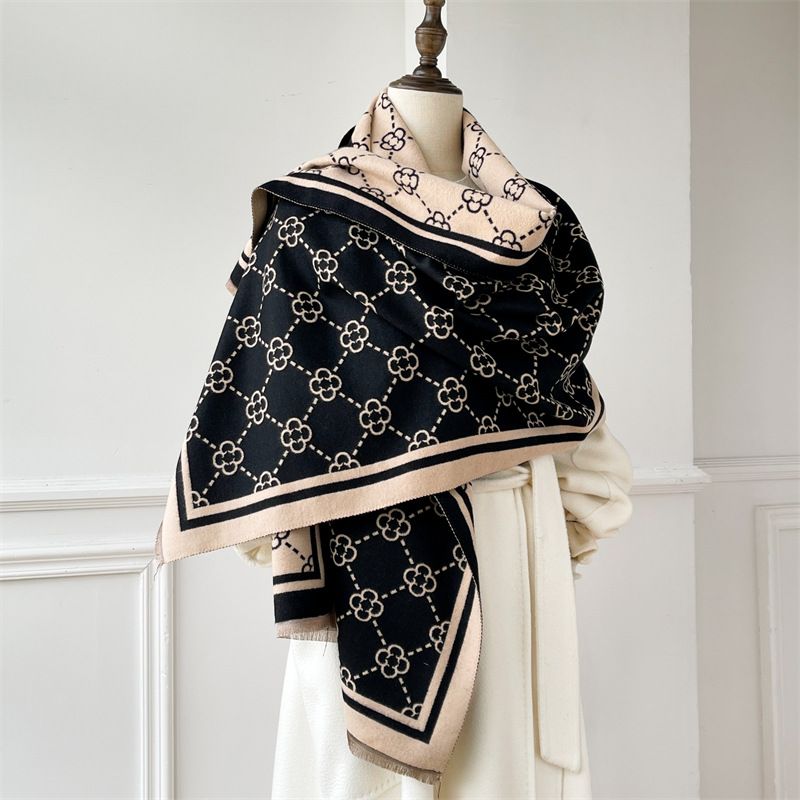 Sjaal vrouwen in de winter, met een high-end gevoel, imitatie van kasjmier. Kantoor airconditioning sjaal, veelzijdig trendy merk._voghion.com