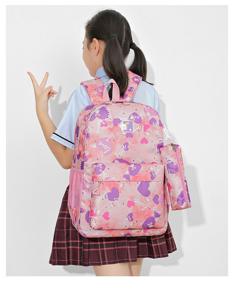 New Three Piece Backpack Sweet And Cute Casual Travel Backpack With Large Capacity For Primary And Secondary School Students_voghion.com