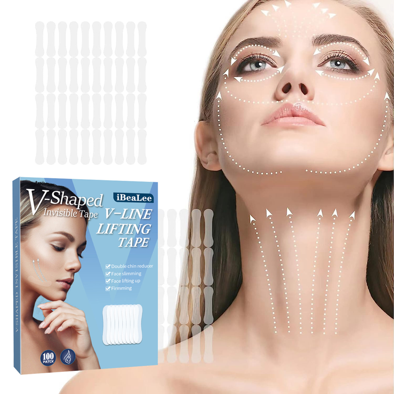 IBeaLee Facial Invisible Lifting Face Strafft das Kinn, dämpft feine Linien und formt das V-Gesichtspflaster_voghion.com