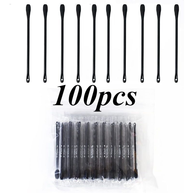 100/300/500/1000 Stück 50/100er-Set Wattestäbchen für präzises Make-up, Augenbrauen- und Wimpernkunst – Einweg, Beauty Essentials_voghion.com