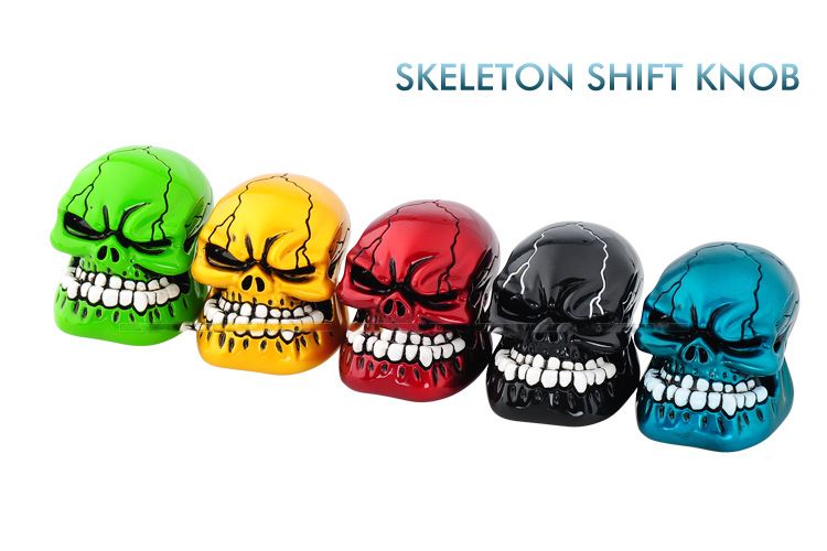 Auto umrüstung Allgemeine personalisierte automatische manuelle kreative schädel kleine zahn geist getriebe kopf schaltknauf_voghion.com