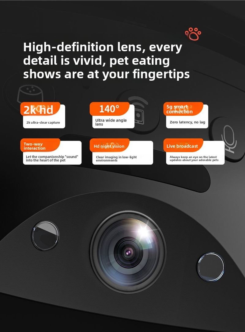 Distributeur automatique de nourriture sans fil Michi avec minuterie pour chiens et chats_voghion.com