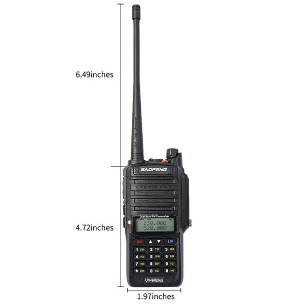 UV-9R Plus Baofeng 15W VHF UHF Walkie Talkie Radio bidireccional portátil de banda dual_voghion.com