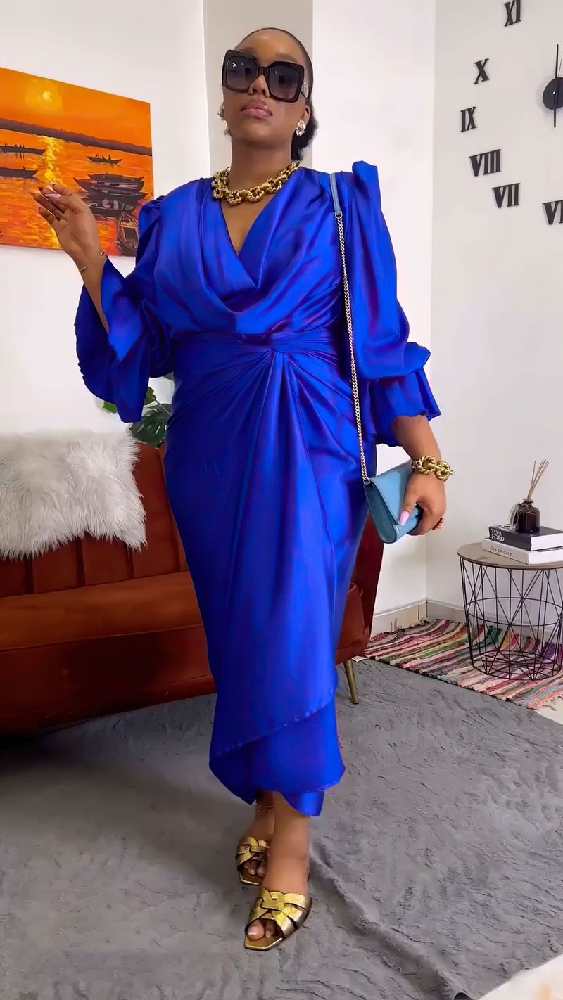 Damenbekleidung Heißer verkauf frauen kleidung lose lotus blatt hülse top ein stück spitze up langen rock zwei stück anzug_voghion.com