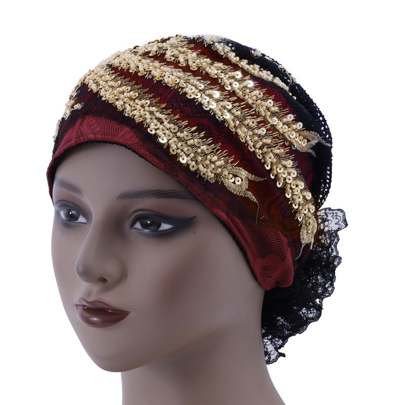 Phoenix Tail Blumen-Stirnbandhut – Modischer Sommer-Spitzenkopfschmuck mit abnehmbarer Blumentasche auf der Rückseite_voghion.com