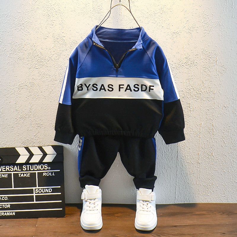 Vêtements pour enfants Garçons costumes d'automne enfants 2024 style printemps et automne beaux vêtements pour enfants élégants deux pièces vêtements à la mode pour enfants_voghion.com