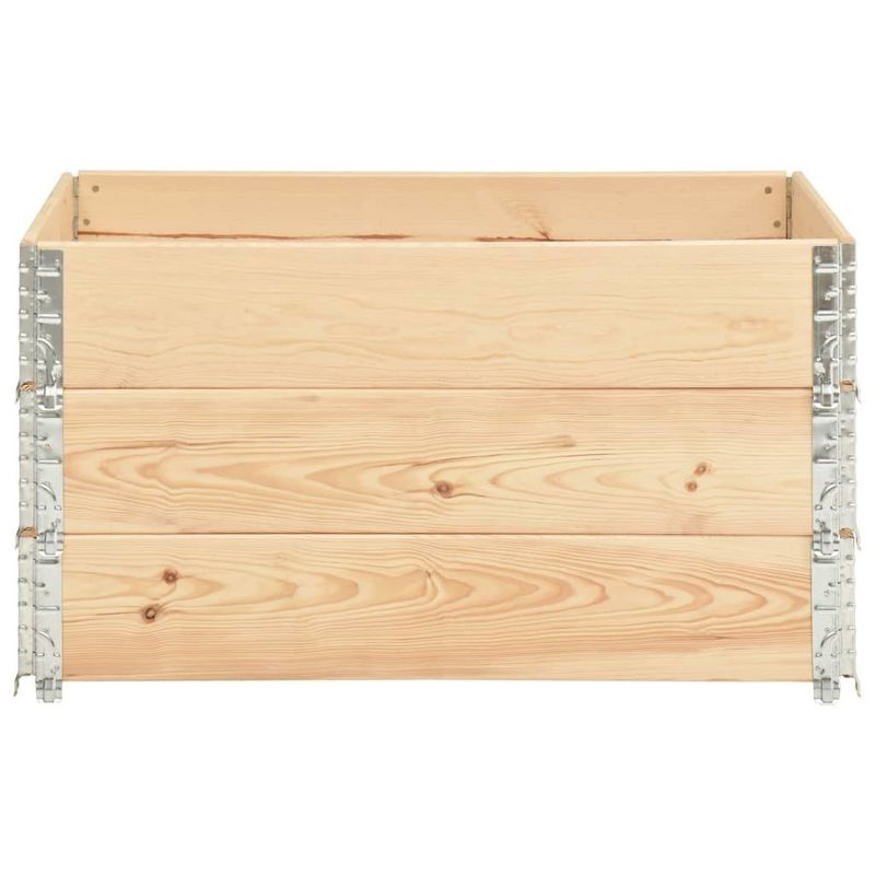 Pallet Collars 3 pcs 19.7"x39.4" Solid Pine Wood_voghion.com
