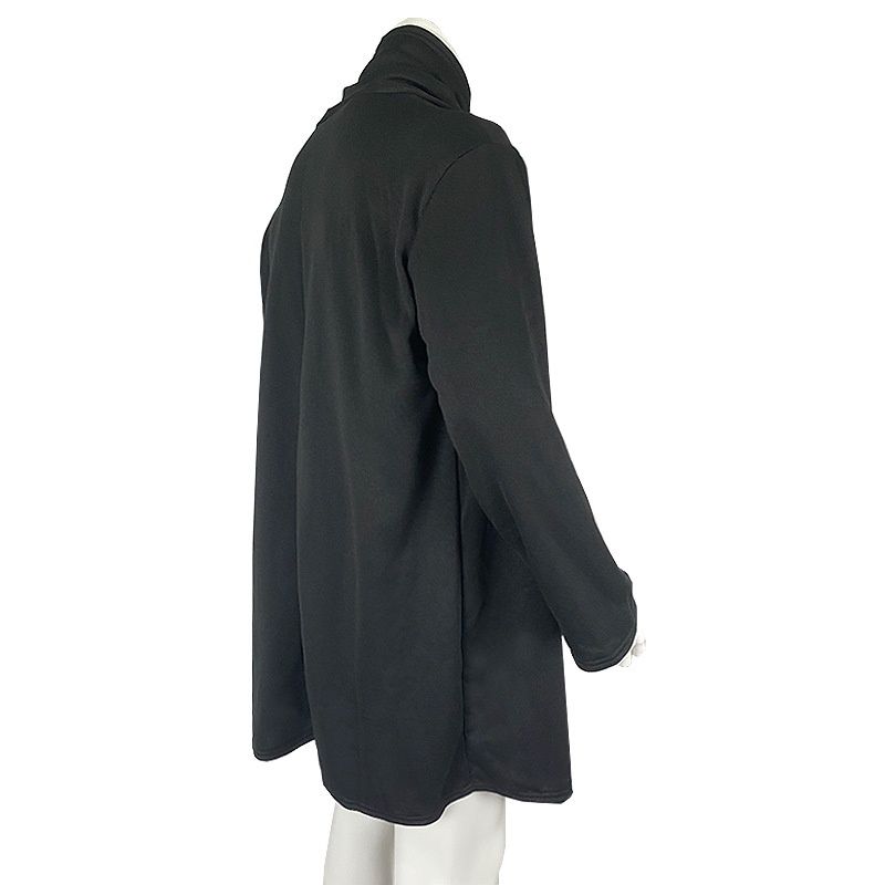 Pulse Foreign Trade Europe et Amérique Vente flash Cape Street Col montant Couleur unie Manches longues Coupe asymétrique Mode Homme_voghion.com
