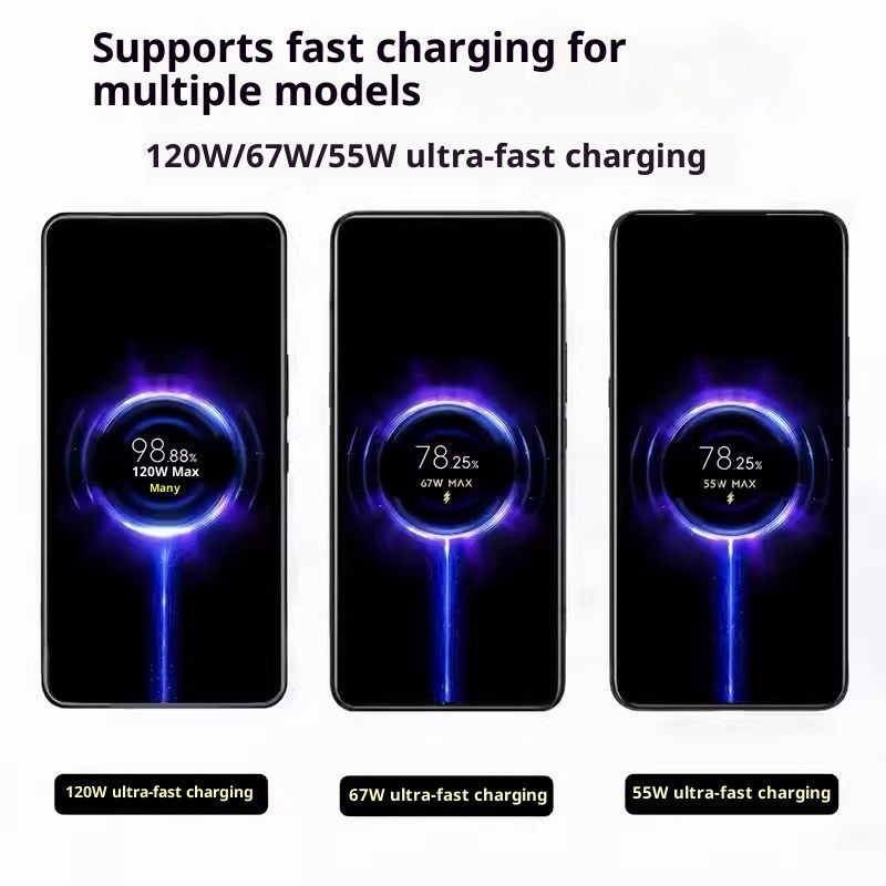 Digitex 120W Flash Type-C Datenkabel, kompatibel mit Xiaomi Redmi Smartphones, Gold Label MAX, orange Schnittstelle_voghion.com