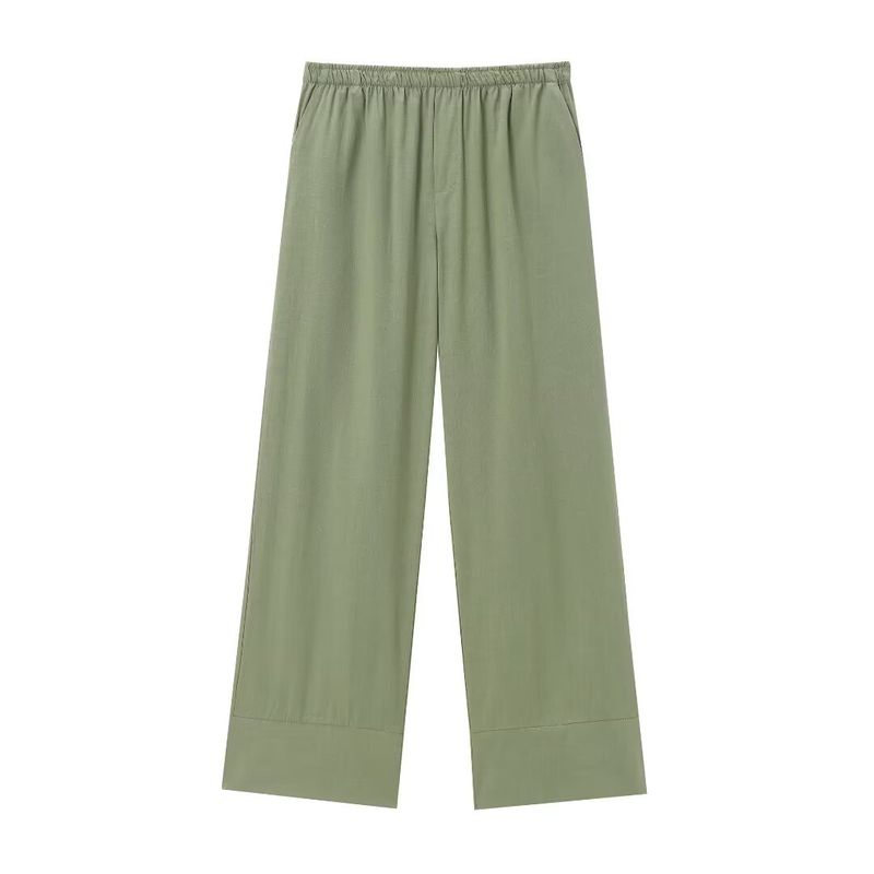 Jaqueta e calça estilo quimono texturizada com abotoamento duplo ZR Style para mulheres 54277435427431_voghion.com