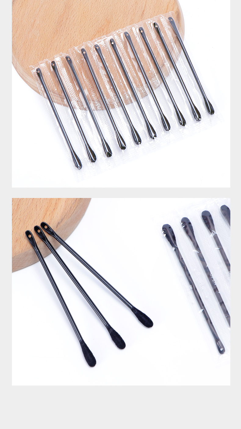 50 Stück Einweg-Wattestäbchen, einzeln verpackt, Ohrenreiniger, zum Auspressen von Mitessern, Akne-Reinigung, Ohrenschmalz, Ohrenschmalz_voghion.com