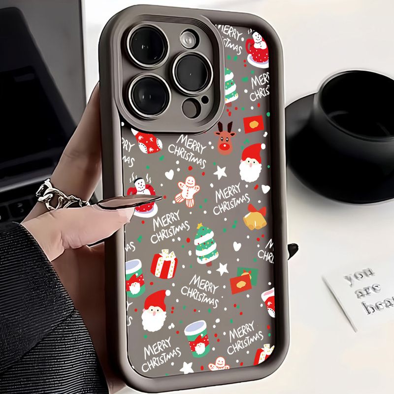 Carcasă pentru iPhone 16 15 14 13 12 11 Pro Max, model de element de Crăciun, husă de telefon pentru iPhone XS X XR 7 8 16 Plus, moale, funda_voghion.com