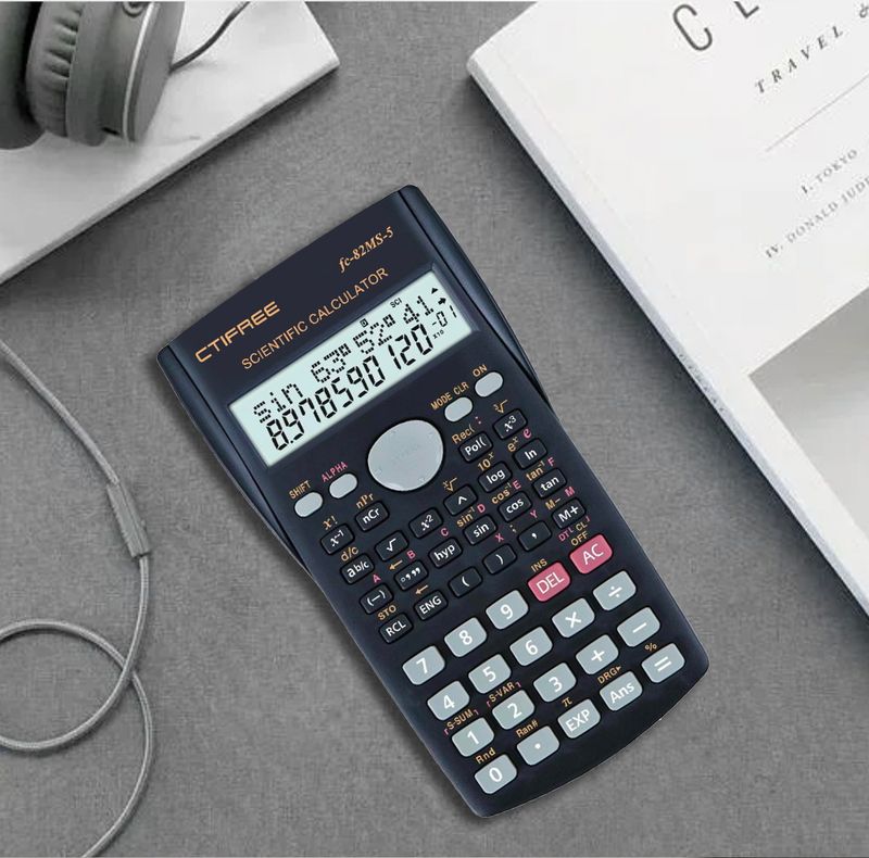 FC82MS-5 Scientific Computer Function Calculator 240 Multifunktsionaalne test alg- ja keskkooliõpilastele_voghion.com