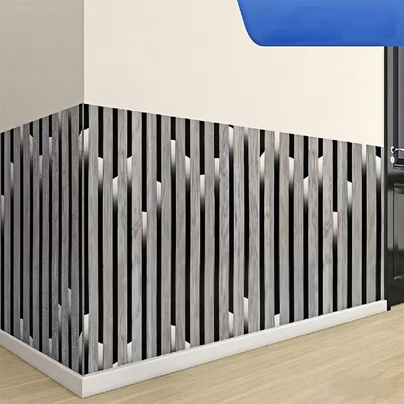 Braunes Klebeband Gestreift 3D Wohnen Neues Modell✠Imitation Gitter PVC Schlafzimmer Hintergrund Selbst Esszimmer Wand E18_voghion.com