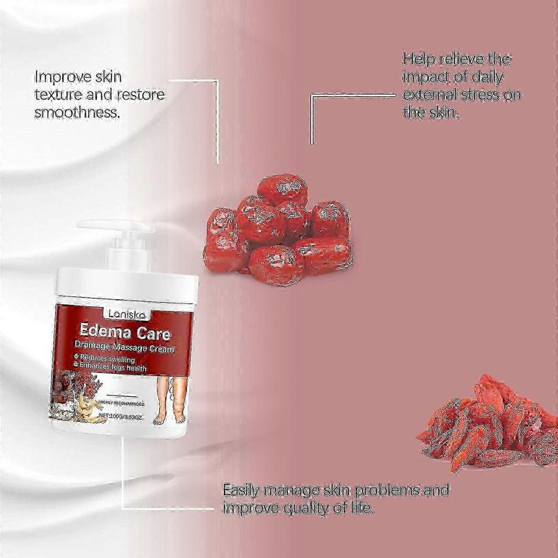 Krem przeciwobrzękowy, krem łagodzący obrzęki, krem drenujący do masażu nóg, zmniejsza obrzęki, poprawia zdrowie nóg_voghion.com