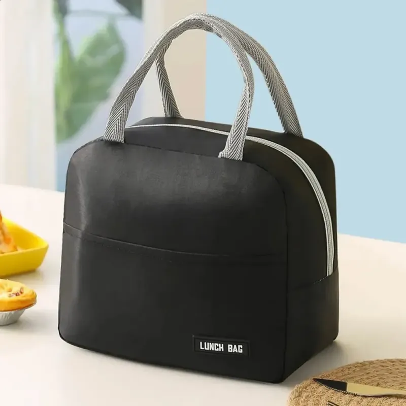 Portable Cooler Lunch Bag Suitable For Picnicking Children Student Travelers Foldable Breakfast Organizers Insulated And_voghion.com