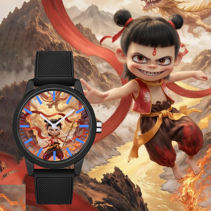 Men's Watches Magic Child Peripheral Nezha Student Quartz Watch Magic Pill Same Style Silent Lifestyle Leisure Children's Precision Watch_voghion.com