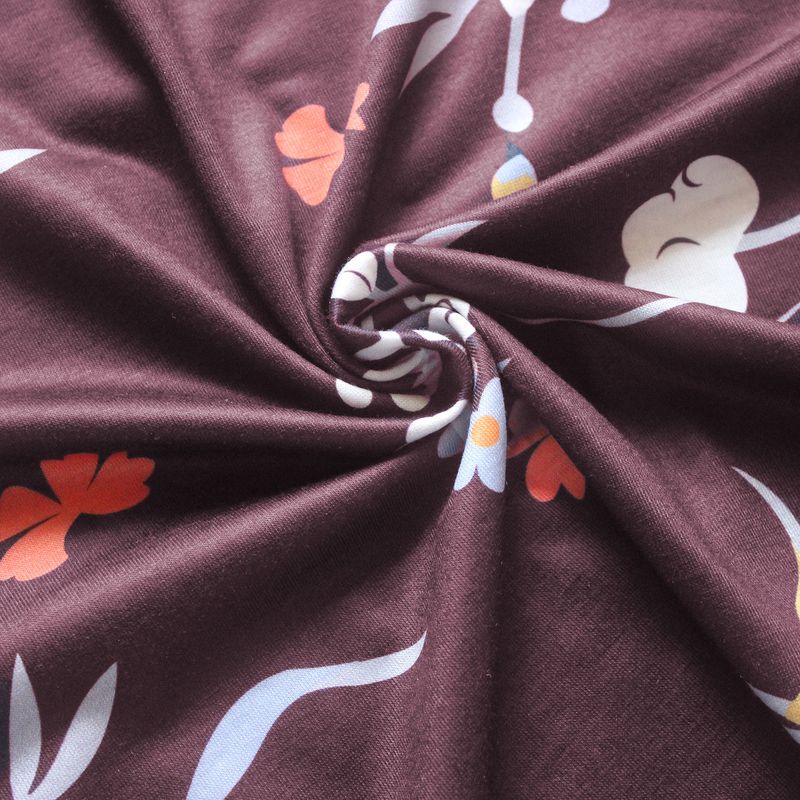 2024 Pregnant Women's Multi Color Printed Deep V-Neck 3/4 Sleeves Cross Breastfeeding Party Dress_voghion.com