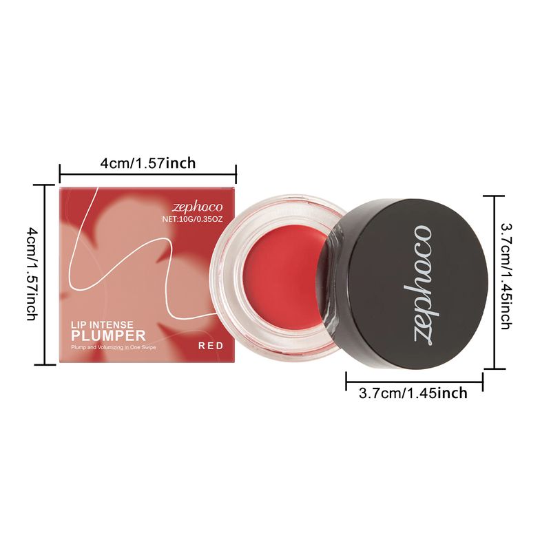 Zephoco Red Plumping – Sanfter, feuchtigkeitsspendender, nicht fettender, feuchtigkeitsspendender Balsam für glasige Lippen_voghion.com