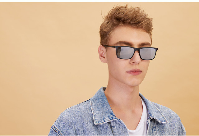 3174 Magnet Sunglasses Clip Mirrored Clip on Magnetic Sunglasses Clip on Glasses Men Polarized Clip Custom Prescription Myopia_voghion.com