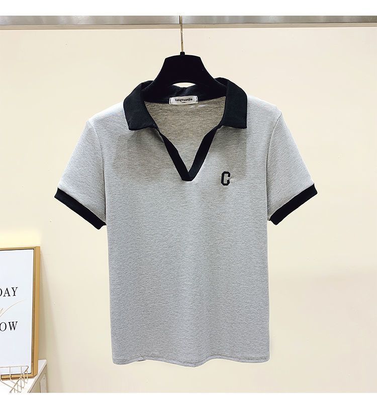 Primavera e L'estate del Vestito Delle Donne 2023 New Age Riduzione Polo T-Shirt da Donna + Sciolto Sottile Pantaloni a Gamba Larga a Due Pezzi set_voghion.com