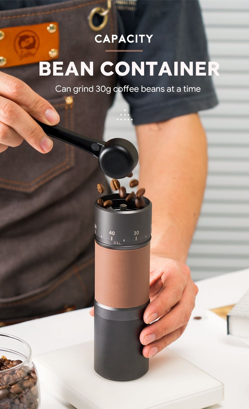 New Hand Coffee Machine Portable Hand Bean Grinder Metal Grinding Heart Italian Manual Coffee Bean Grinder_voghion.com