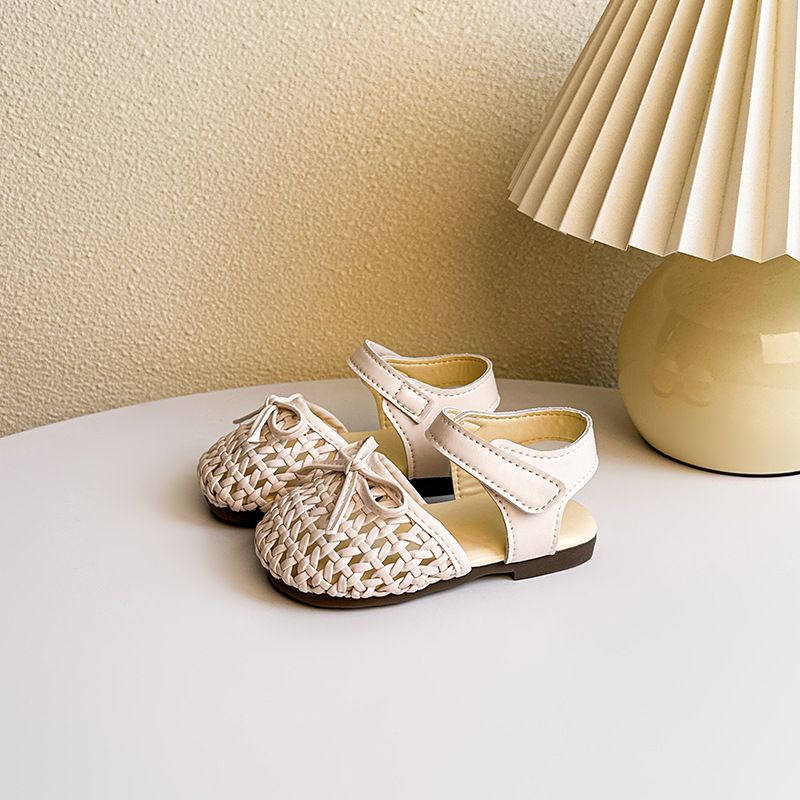 Sandali per bambine, scarpe da bambina con suola morbida, scarpe estive chiuse per bambine_voghion.com