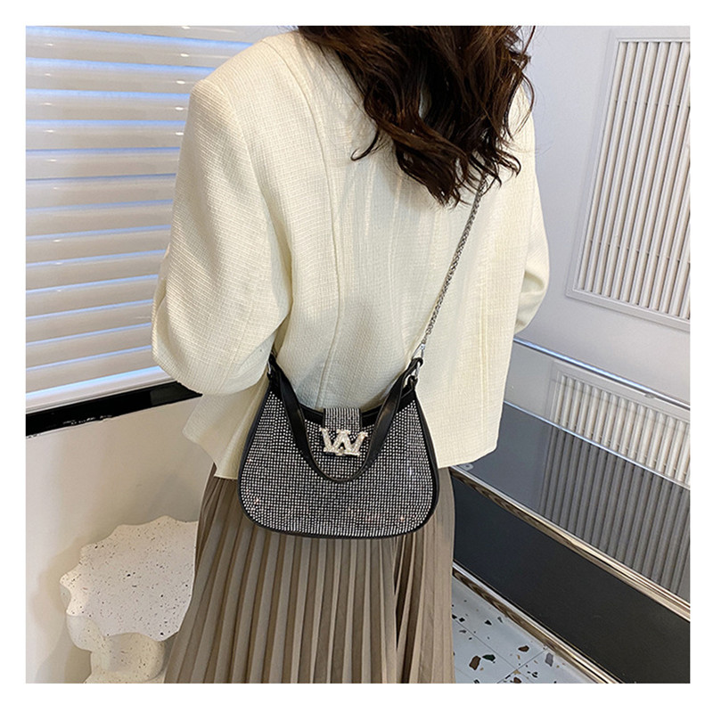 2023 nuove borse per le donne designer mini borsa a tracolla con strass borsa da sera borsa a tracolla con catena_voghion.com