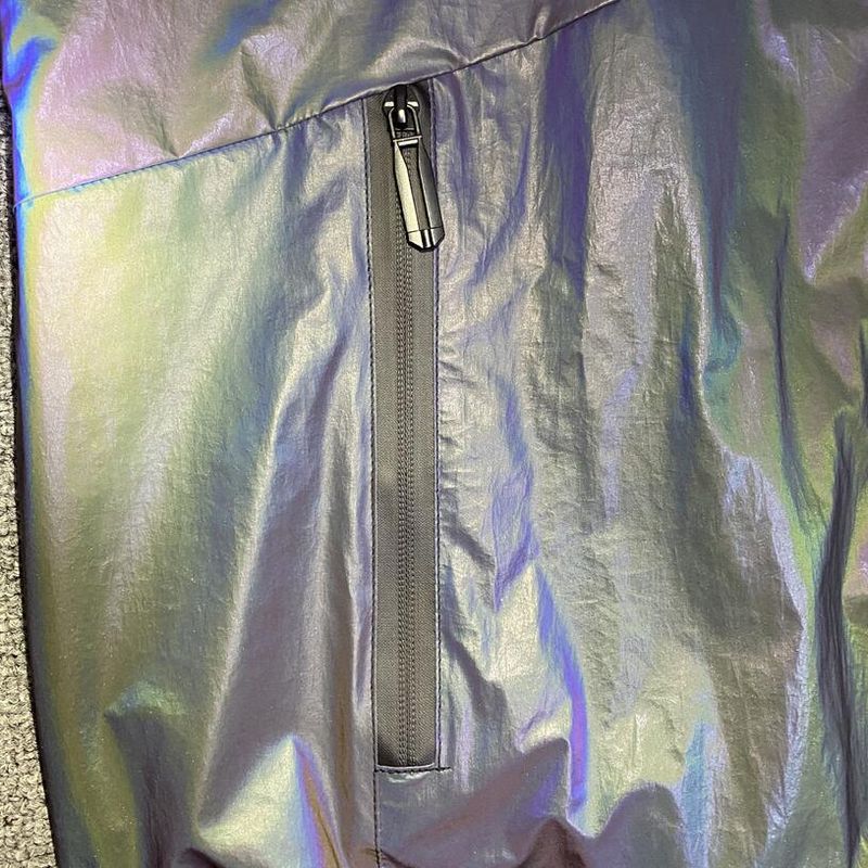 Men's Clothing rainbow color reflective jacket fashion large size colorful luminous jacket unisex_voghion.com