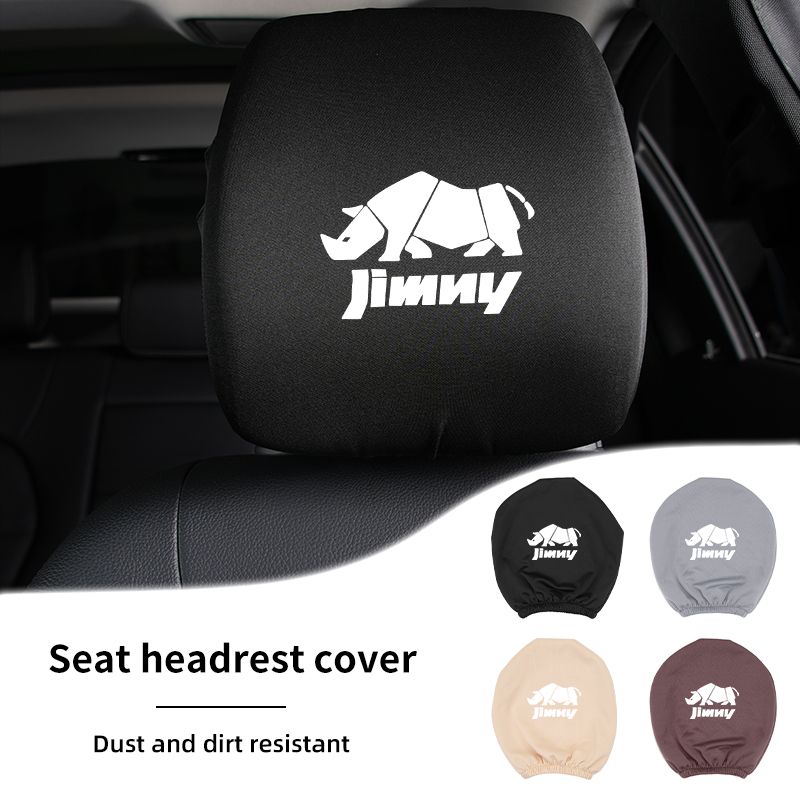 Car Black Seat Cover Headgear Headrest Covers Decoration For Suzuki Grand Vitara SX4 Swift Jimny Kizashi Liana X-Lander_voghion.com