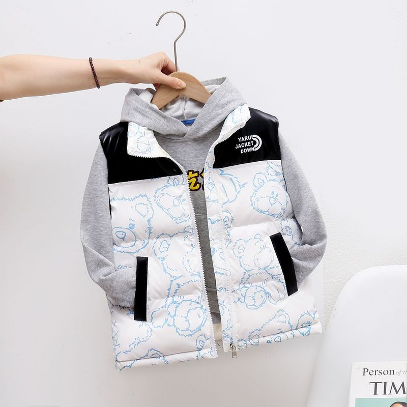 Minichoc Gilet in seta di piume di alta qualità per bambini, senza lavaggio, 2025, nuovo autunno inverno per ragazzi e ragazze, lucido_voghion.com