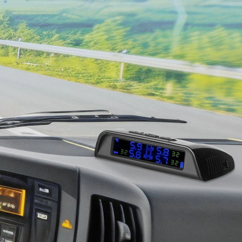 Tire Pressure Sensors Time Trailer Solar Real 6 Monitoring TPMS System RV_voghion.com