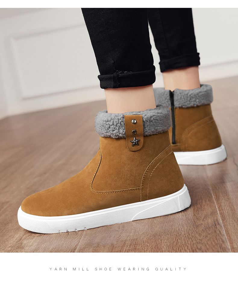 Winter Schneestiefel Warme Baumwollschuhe Mode Baumwollstiefel Herrenschuhe_voghion.com