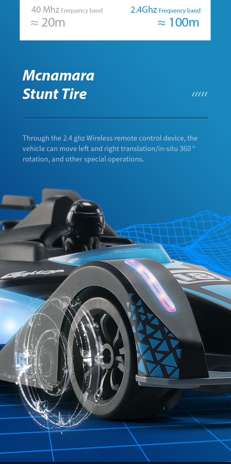 F1 spray drift racing lumières musique à grande vitesse 2.4g télécommande voiture jouet électrique pour enfants_voghion.com