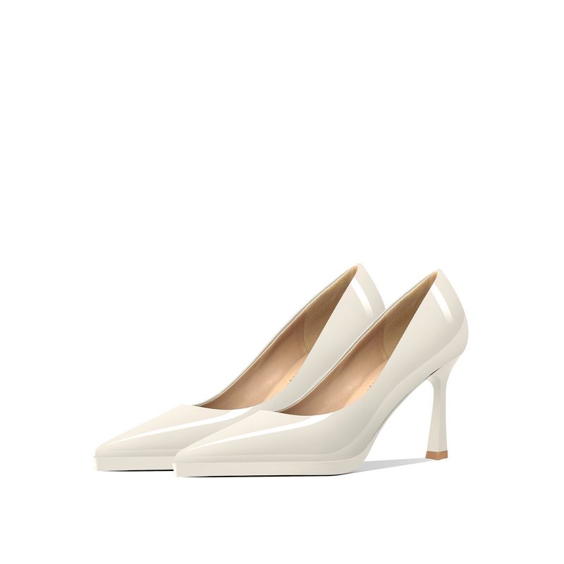 Scarpe con tacco alto color carne per donna, stiletto, autunno 2025, nuove, morbide, versatili, suola spessa, impermeabili, con plateau, eleganti da pendolare_voghion.com