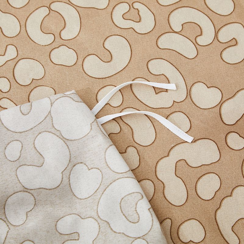 Set copripiumino con stampa leopardata, reversibile, color cachi e oro (ultra morbido e ipoallergenico, stile safari chic di alta qualità, arredamento per la casa audace ed elegante)_voghion.com