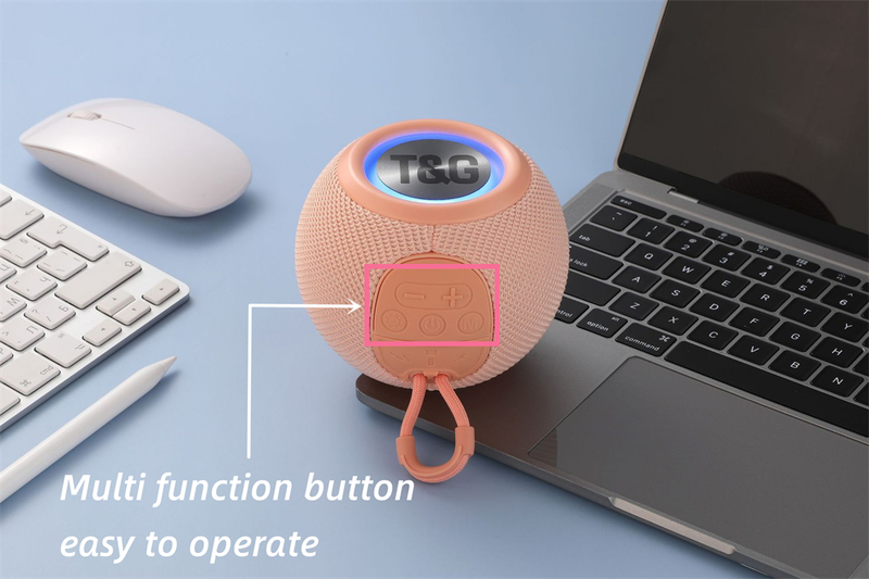 T&G TG337 New Portable Speaker Wireless Bluetooth 3D Stereo Surround Subwoofer Waterproof Outdoor Loudspeaker Lanyard_voghion.com