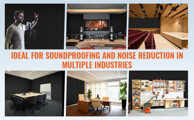 VEVOR Acoustic Foam Panels 36 Pack 12 X 12 X 2 In For Studio Wall And Ceiling_voghion.com