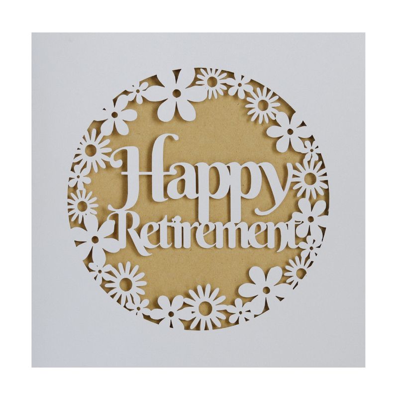 Lillian Source Factory Celebration Kraft Invitation Laser Engraved Window Flower Pearl Paper Retirement Blessing Greeting Card_voghion.com