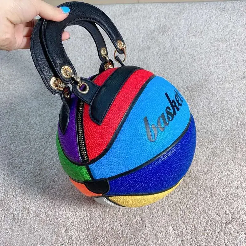 2025 And Handbags Designer Basketball Purses Round Crossbody Female Shoulder Trend Women's Bag_voghion.com