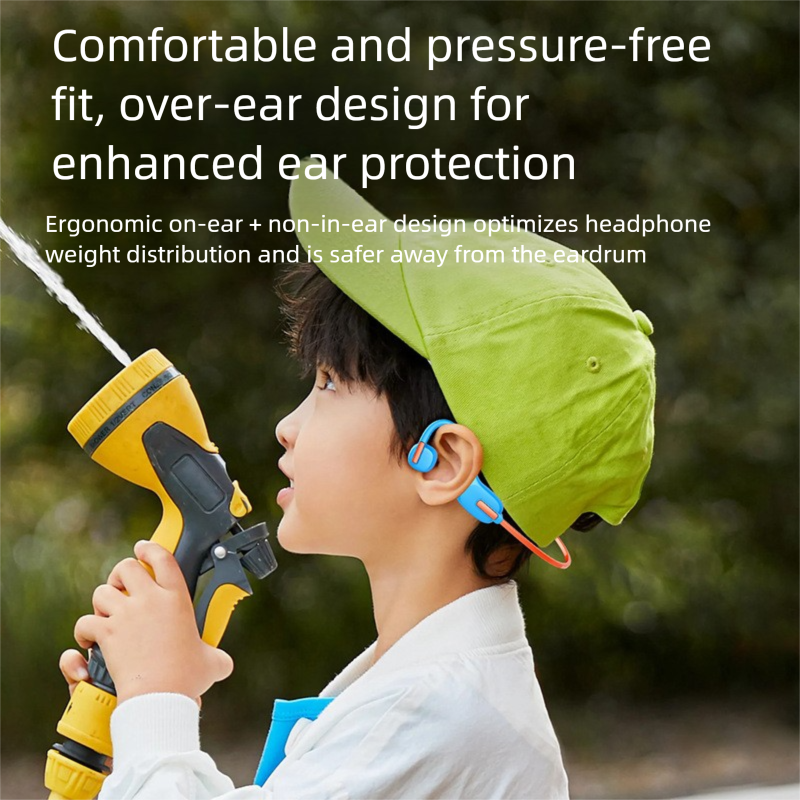 x12 Bluetooth-Kopfhörer für Kinder mit 8 GB Speicher, kabellose Sportkopfhörer mit Knochenleitung, bequem für langes Tragen_voghion.com